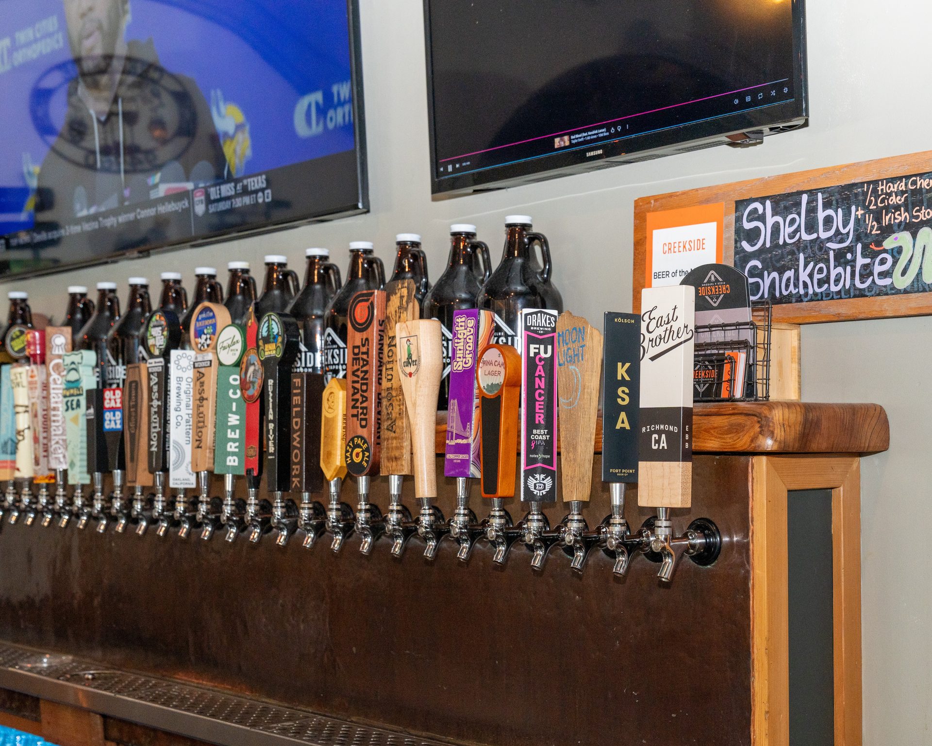 The copper tap wall